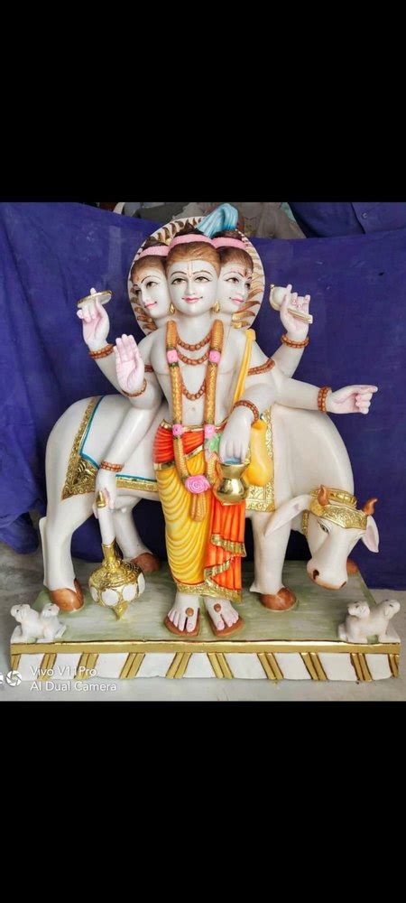 Painted Hindu Marble Dutta Bhagwan Statue At Rs In Jaipur Id