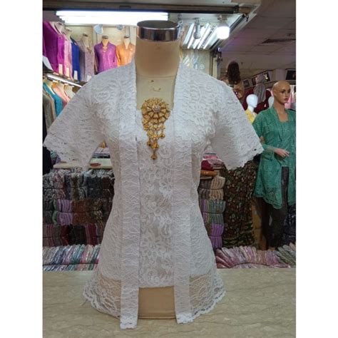 Jual Kebaya Kutu Baru Modern Atasan Kebaya Brokat Lengan Pendek