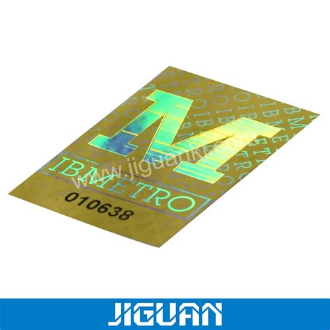 Free Design Logo Full Color Laser Hologram Serial Number Anti Fake