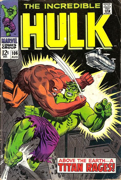 The Spinner Rack — Incredible Hulk 106 Cover By Marie Severin