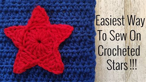 Easiest Way To Attach Crochet Stars American Flag Stars Crochet