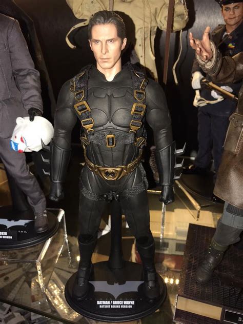 Displayed Hot Toys Batman Begins Batsuit Bruce Wayne Hobbies Toys