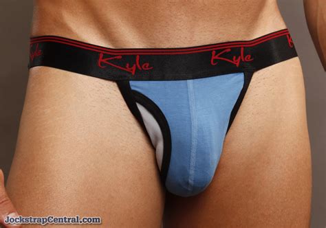 Kyle Athletic Fly Front Mesh Jock Blue