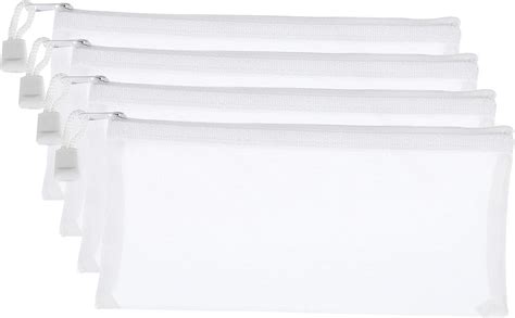 Amazon Patikil Mesh Zipper Bags Pack Nylon A Size Pen Pencil