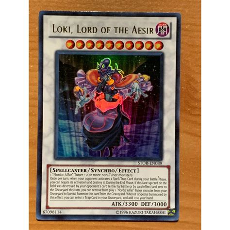 Bài Yugioh Loki Lord Of The Aesir Ultra Rare Shopee Việt Nam