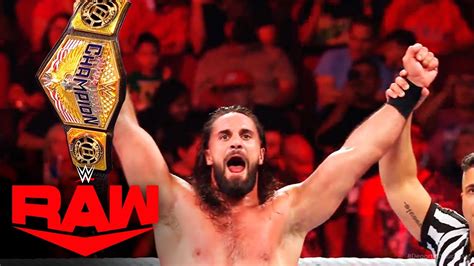 SETH ROLLINS CAMPEON DE LOS ESTADOS UNIDOS WWE RAW 19 DE SEPTIEMBRE