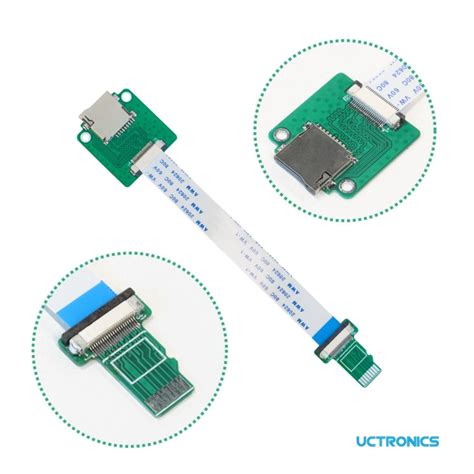 Uctronics Extensor Micro Sd 15cm Para Bahia Rack 19 Pack 4