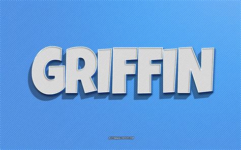 Download wallpapers Griffin, blue lines background, wallpapers with ...