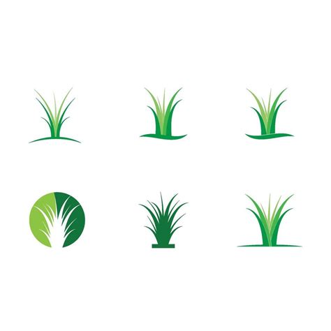 grass vector logo and symbol 2144382 Vector Art at Vecteezy