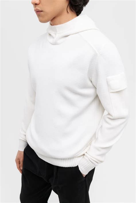 Худи C.P. Company metropolis series extrafine merino wool hooded knit ...