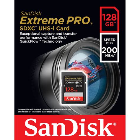 SanDisk Extreme PRO SDXC UHS-I Card - 128GB - Lap.lk