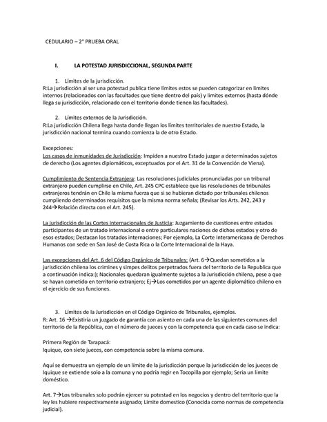 Cedulario Fundamentos DP 1 Segunda Prueba Oral 3 1 CEDULARIO 2