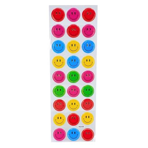 Buy Assorted Embossed Smiley Face Emoji Stickers (30p per sheet) Online ...