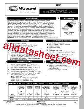 6510A Datasheet PDF Microsemi Corporation