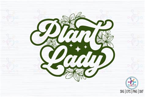 Plant Lady Retro Svg Graphic By Designhub103 · Creative Fabrica