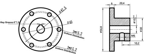 10mm Rigid Flange Shaft Coupling ATO