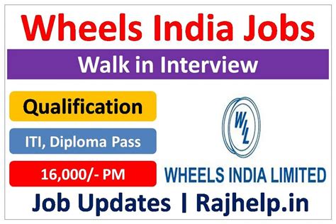 Wheel India Recruitment Walk In Interview Raj Help