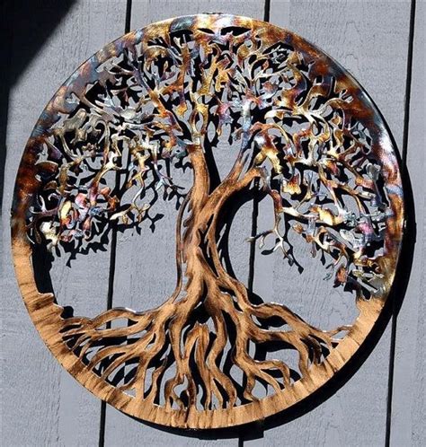 Tree Of Life By Humdingerdesignsetsy On Etsy Metal Tree Wall Art Large Metal Wall Art Tree