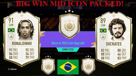 OMG BRAZIL FIFA 21 OPENING BASE OR MID ICON PACK MID ICON PACKED