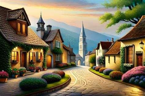 Village Cartoon Stock Photos, Images and Backgrounds for Free Download