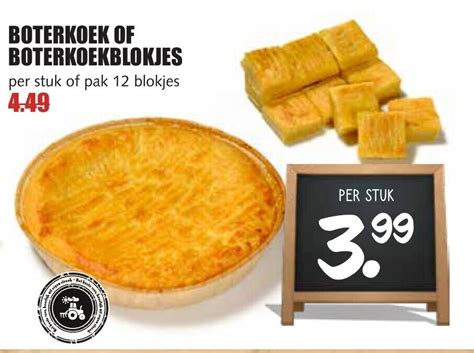 BOTERKOEK OF BOTERKOEKBLOKJES 12 Blokjes Aanbieding Bij De Boerenschuur