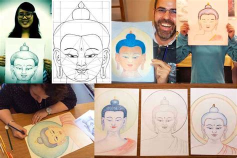 Buddha Face Drawing