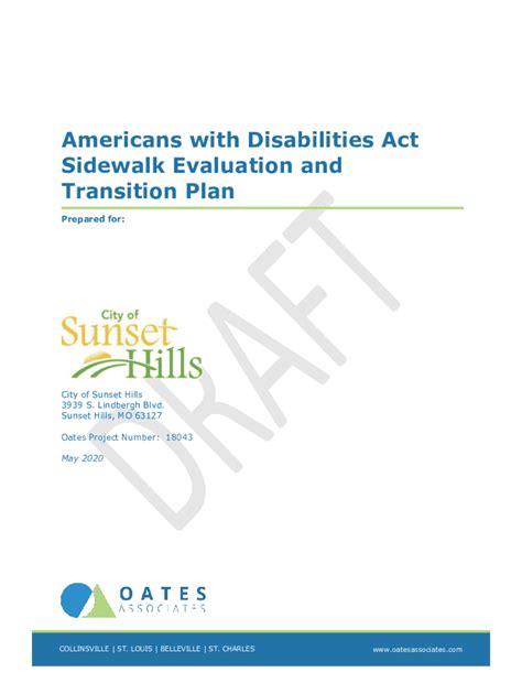 Fillable Online Ada Self Evaluation And Transition Plan City Of St