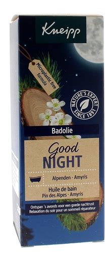 Huile De Bain Good Night Pin Des Alpes Amyris Kneipp Huile Pour Le