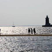 The Delaware Breakwater East End Lighthouse 7 B And W Cape Henlopen