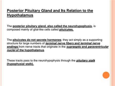 SOLUTION: Posterior pituitary gland - Studypool