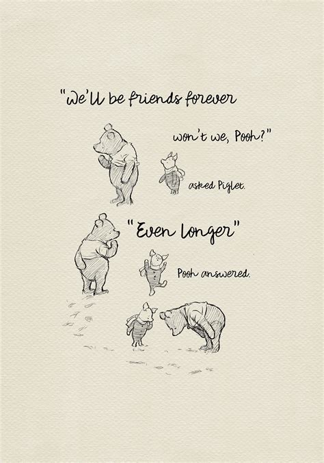 We Ll Be Friends Forever Won T We Pooh Winnie The Etsy