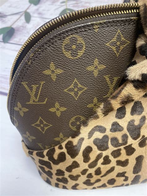 LOUIS VUITTON M99032 Monogram Leopard Azzedine Alaia Alma Four Piece