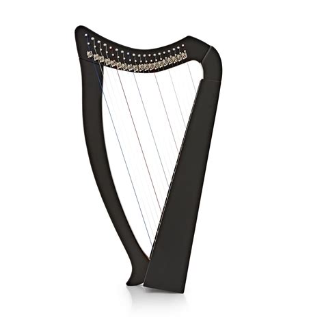 19 String Harp With Levers By Gear4music Black At Gear4music