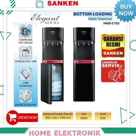 Jual Dispenser Sanken Galon Bawah Hwd C103 Kompresor Galussidend