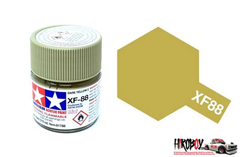 Tamiya Acrylic Mini Xf Dark Yellow Ml Jar Tam Tamiya