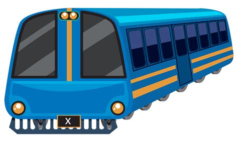 Blue train on white background 448733 Vector Art at Vecteezy