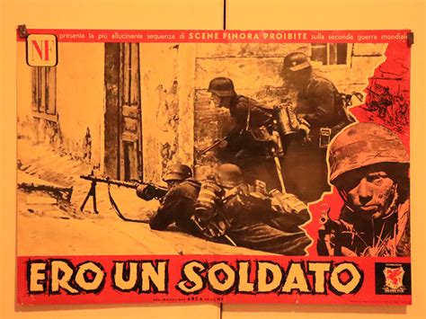 ERO UN SOLDATO MOVIE POSTER SO WAR DER DEUTSCHE LANDSER MOVIE POSTER