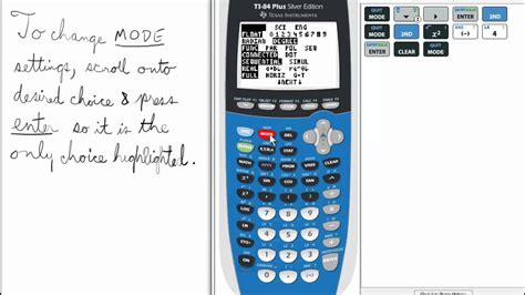 Introduction To Mode Ti 84 Calculator Mode Youtube