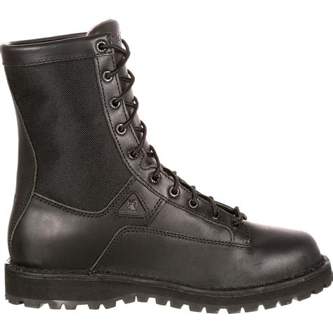 Rocky Men's 8" Portland Lace-to-Toe Waterproof Duty Boot