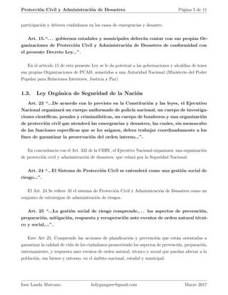 Bases Legales Vinculadas A La Protecci N Civil Y Administraci N De