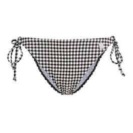 Annadiva Swim Checky Bikini Hose Mit Seitlichen B Ndern Black White