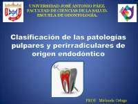 Clasificación de las patologías pulpares Diapositivas de Endodoncia