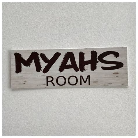 Custom Your Name Timber Look Room Sign Wall The Renmy Store Wall