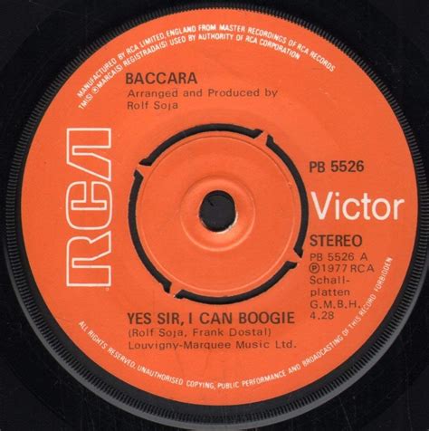 Yes Sir I Can Boogie By Baccara Amazon Co Uk CDs Vinyl