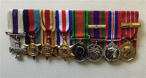 World War II 8 Miniature Military Medals