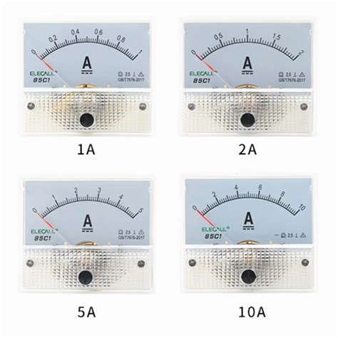 Amper Metro Anal Gico De Pl Stico Dc Painel De Medi O De Ampere A A