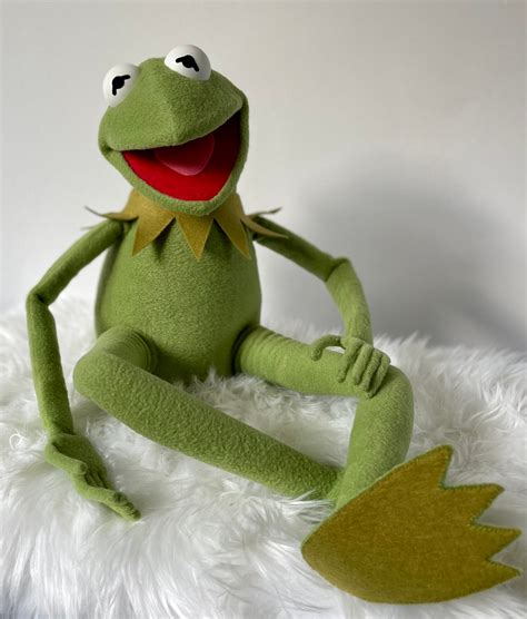 kermit  frog puppet muppet replica  etsy canada