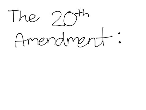 ShowMe - 20th amendment