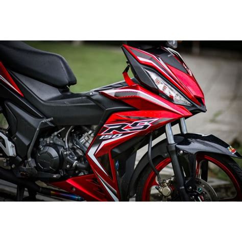 Tem Rời Dán Xe Winner V Mẫu Đỏ Đen Trắng Chữ RS Cực Hot Hàng Lớp Chất Lượng Cao Không