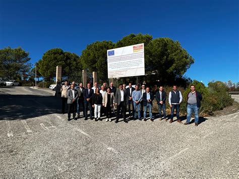 Representantes del Consorcio del Huesna visitan las obras de ejecución